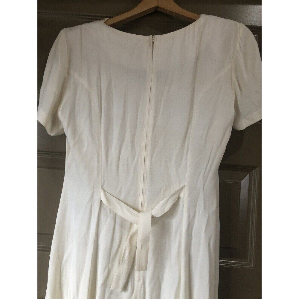 Scarlett VintageIvory Lace Maxi Prairie Boho Cottage Core Cream Dress Nightgown - Picture 7 of 11